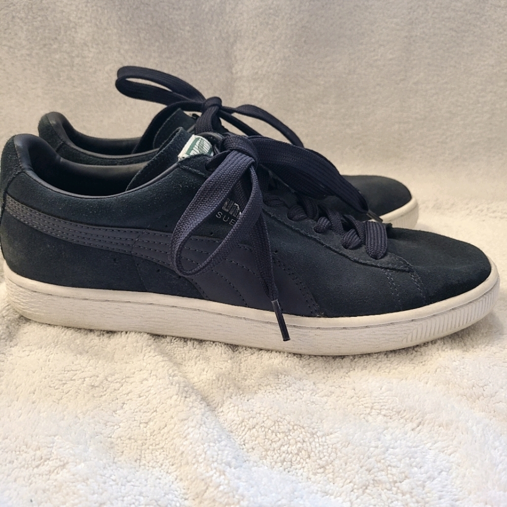 Puma Smash V2 Men's Blue Suede Shoes